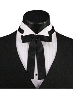 Black Western Formal Tuxedo Tie 