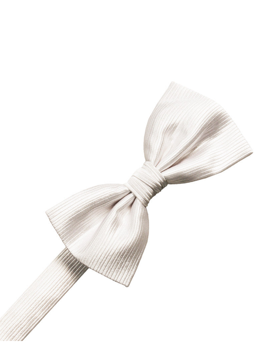 Ivory Faille Silk Formal Bow Tie