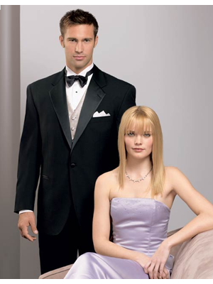 Men's Black 100% Wool 1 Button Tuxedo Jacket with Notch Lapel  