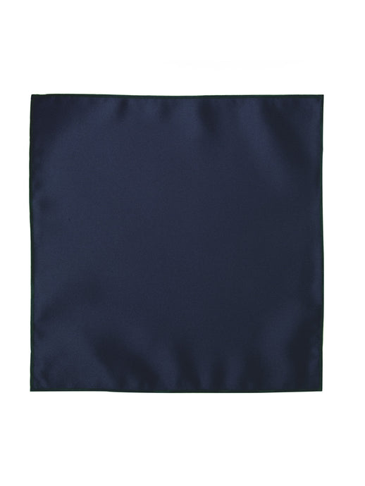 Deluxe Satin Formal Pocket Square (Navy Blue)