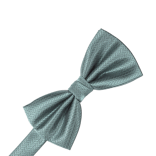 Cloudy Herringbone Formal Bow Tie