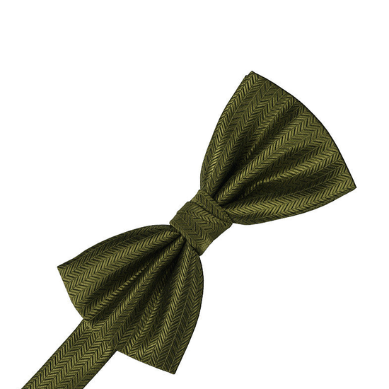 Fern Herringbone Formal Bow Tie