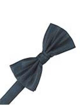 Haze Blue Herringbone Formal Bow Tie