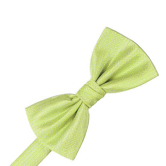 Kiwi Herringbone Formal Bow Tie
