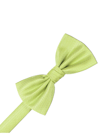 Kiwi Herringbone Formal Bow Tie