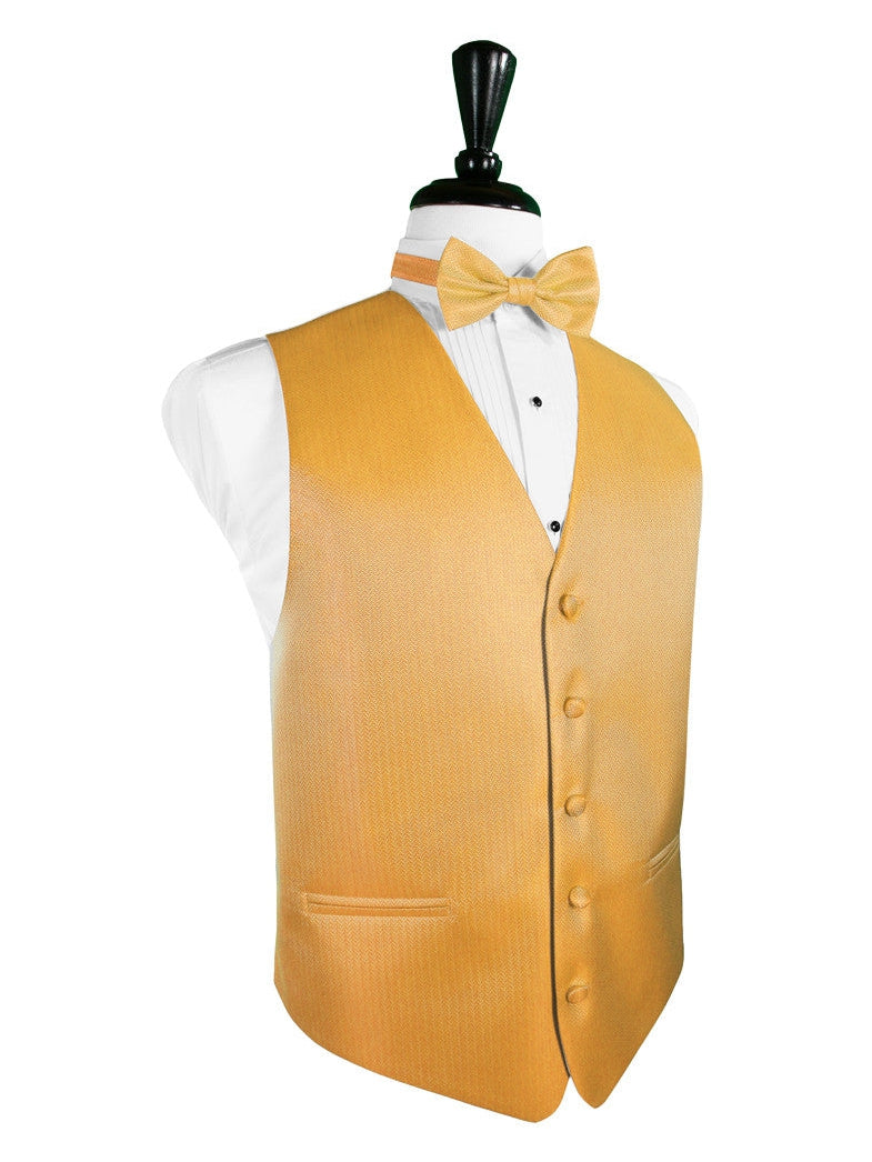 Mandarin Herringbone Tuxedo Vest
