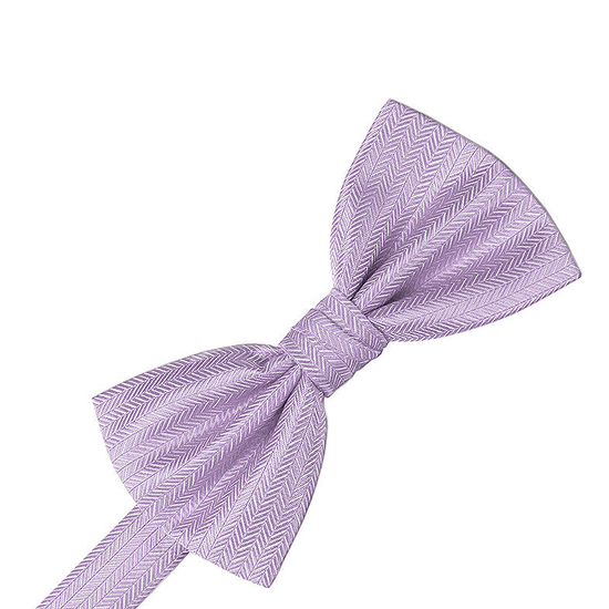 Pastel Lavender Herringbone Formal Bow Tie