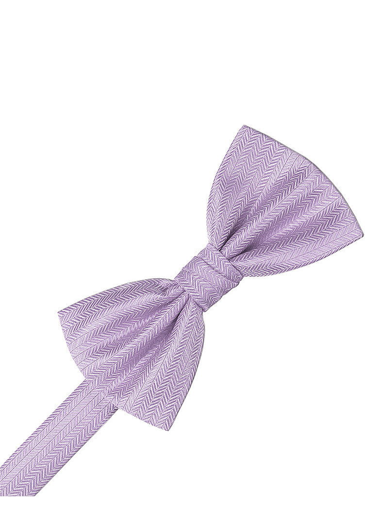 Pastel Lavender Herringbone Formal Bow Tie