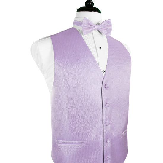 Lavender Herringbone Tuxedo Vest (5X-Large LONG (62-64))