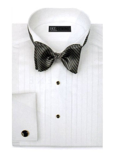 Ike Behar Tuxedo Shirt - Wing Collar - 50's Broadcloth Cotton