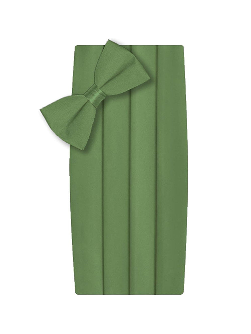 Poly/Satin Cummerbund and Bow Tie Set - Kelly Green