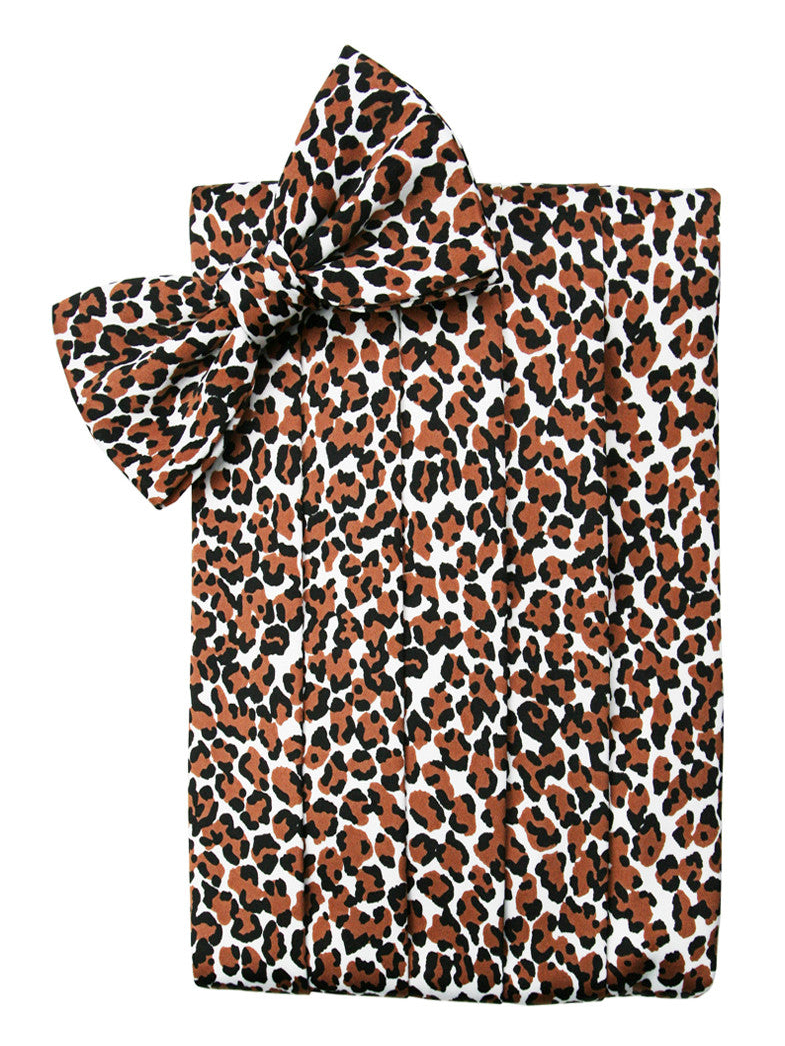 Leopard Print Cummerbund Set by Cardi