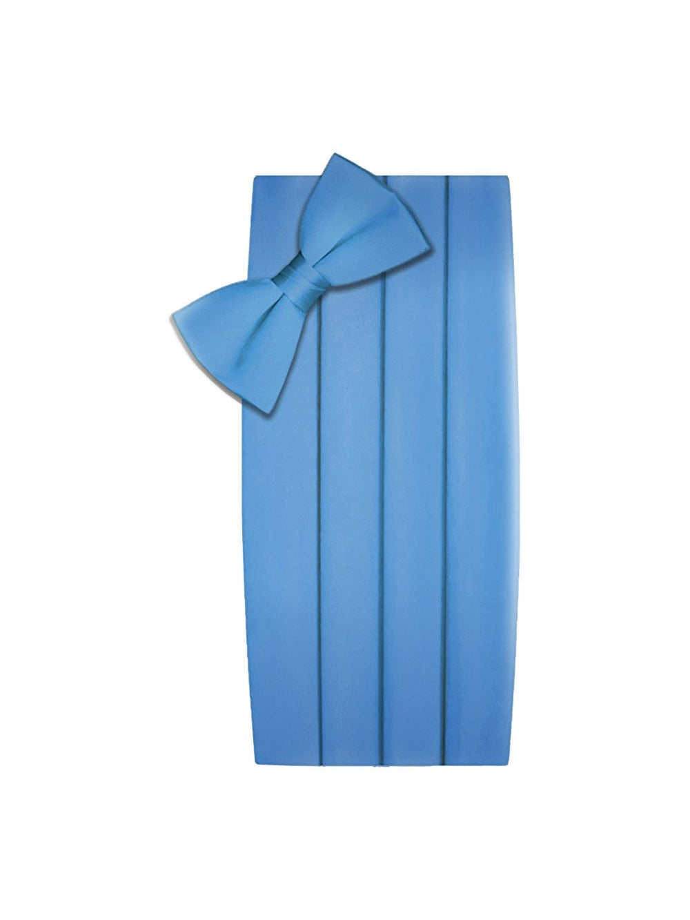 Poly/Satin Cummerbund and Bow Tie Set - Light Blue