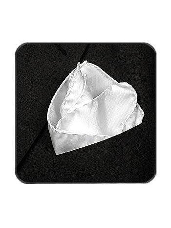 Deluxe Satin Formal Pocket Square (Black)