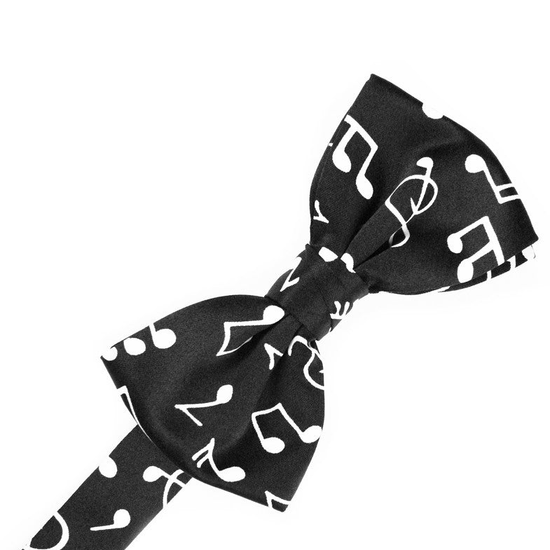 Musical Notes Print Formal Bow Tie