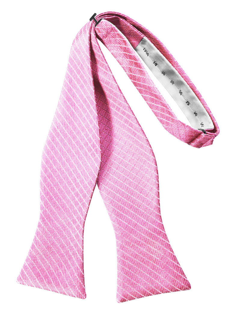Bubblegum Diamond Grid Pattern Self-Tie Bow Tie