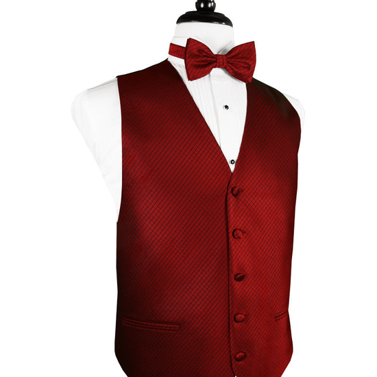 Claret Palermo Tuxedo Vest