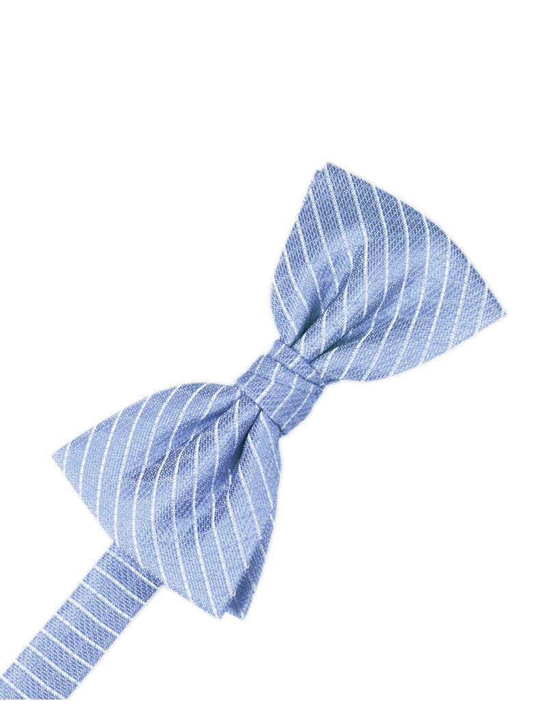 Cornflower Diamond Grid Pattern Formal Bow Tie