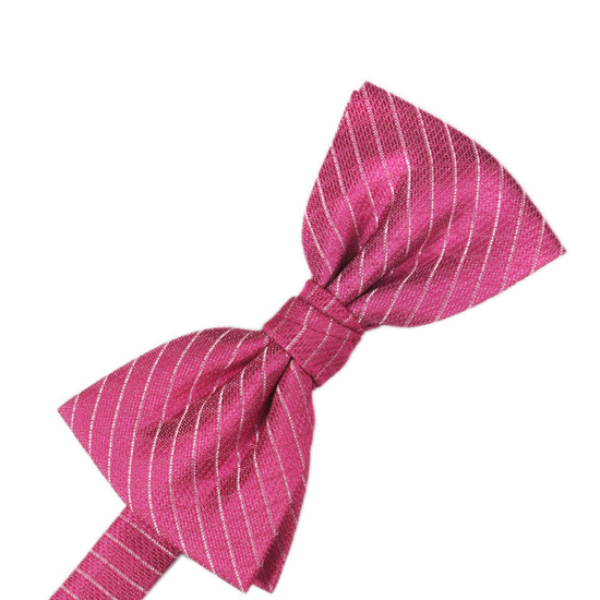 Fuchsia Diamond Grid Pattern Formal Bow Tie