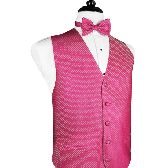 Fuchsia Palermo Tuxedo Vest