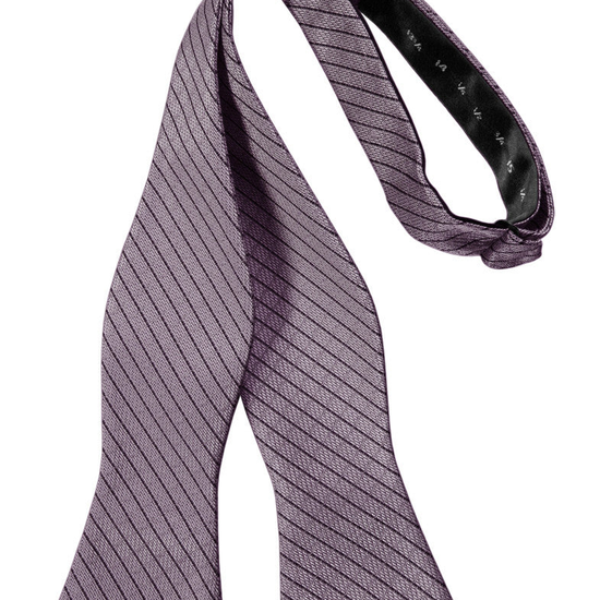 Heather Diamond Grid Pattern Self-Tie Bow Tie