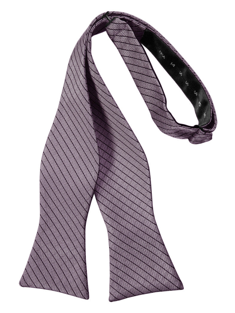 Heather Diamond Grid Pattern Self-Tie Bow Tie
