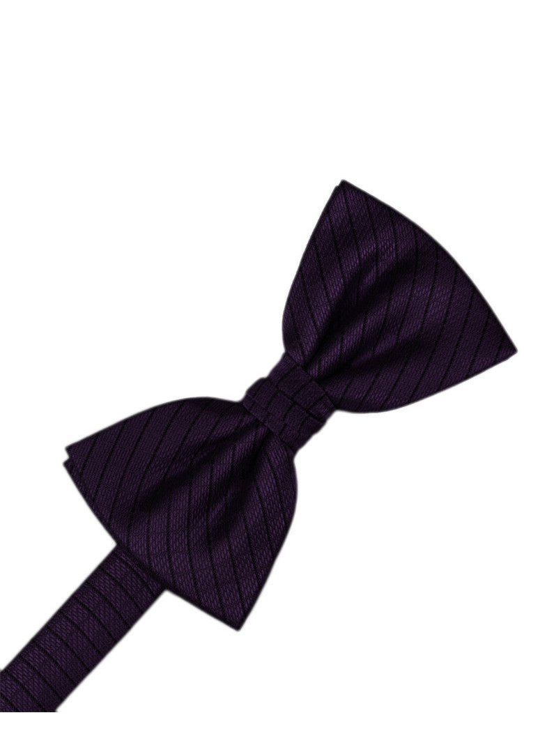 Lapis Diamond Grid Pattern Formal Bow Tie