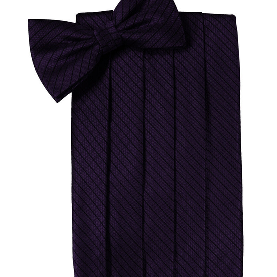 Lapis Diamond Grid Pattern Cummerbund Set