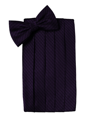 Lapis Diamond Grid Pattern Cummerbund Set