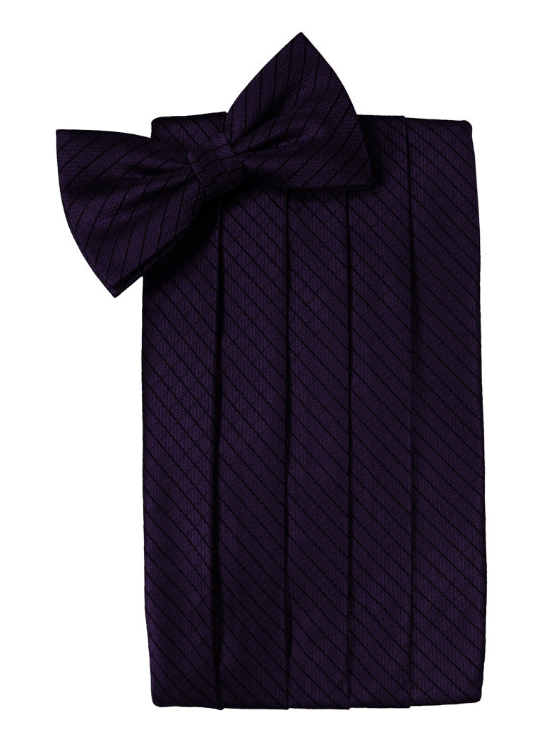 Lapis Diamond Grid Pattern Cummerbund Set