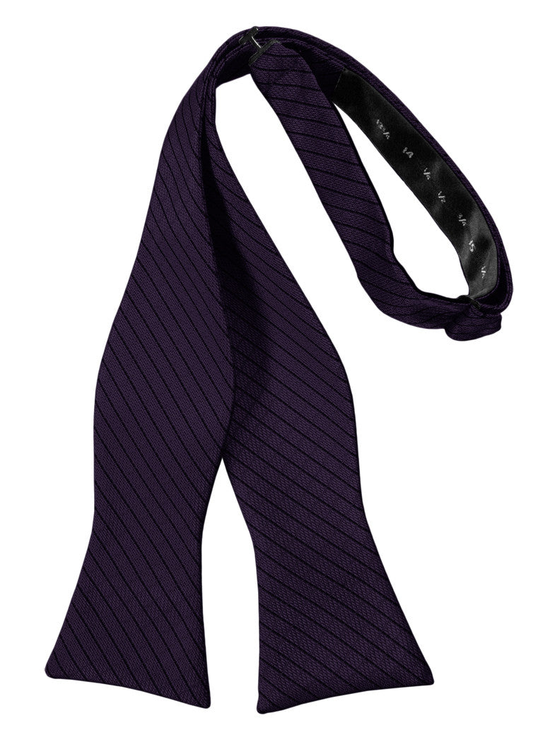Lapis Diamond Grid Pattern Self-Tie Bow Tie