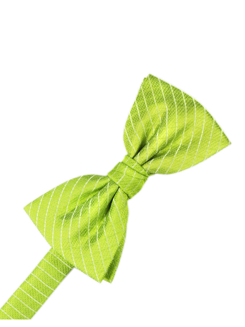 Lime Diamond Grid Pattern Formal Bow Tie