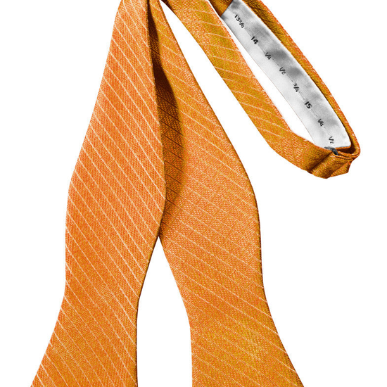 Mandarin Diamond Grid Pattern Self-Tie Bow Tie