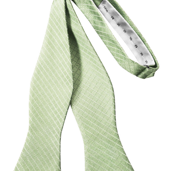 Mint Diamond Grid Pattern Self-Tie Bow Tie