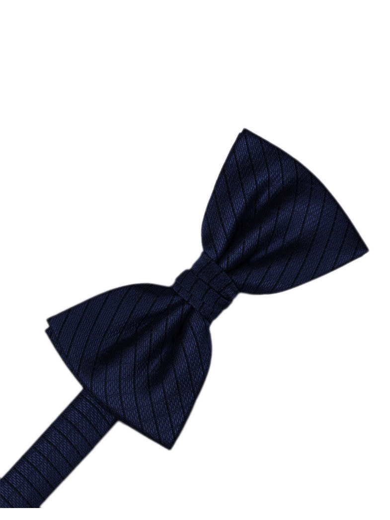 Navy Diamond Grid Pattern Formal Bow Tie