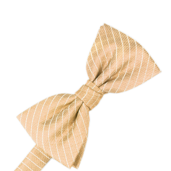 Peach Diamond Grid Pattern Formal Bow Tie
