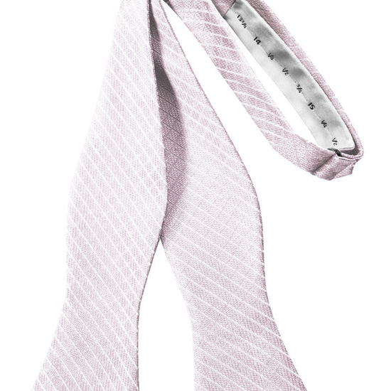 Pink Diamond Grid Pattern Self-Tie Bow Tie