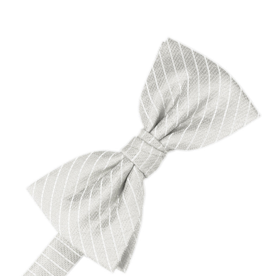 Platinum Diamond Grid Pattern Formal Bow Tie