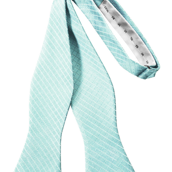 Pool Diamond Grid Pattern Self-Tie Bow Tie