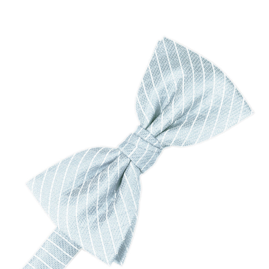 Powder Blue Diamond Grid Pattern Formal Bow Tie