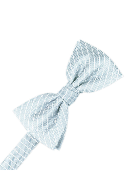 Powder Blue Diamond Grid Pattern Formal Bow Tie