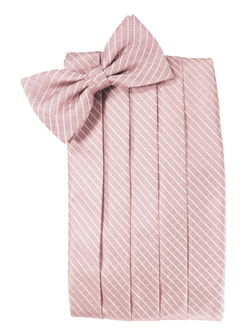 Rose Diamond Grid Pattern Cummerbund Set