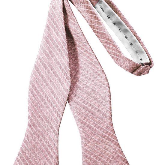 Rose Diamond Grid Pattern Self-Tie Bow Tie