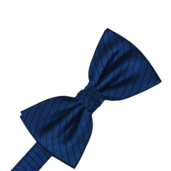 Royal Blue Diamond Grid Pattern Formal Bow Tie