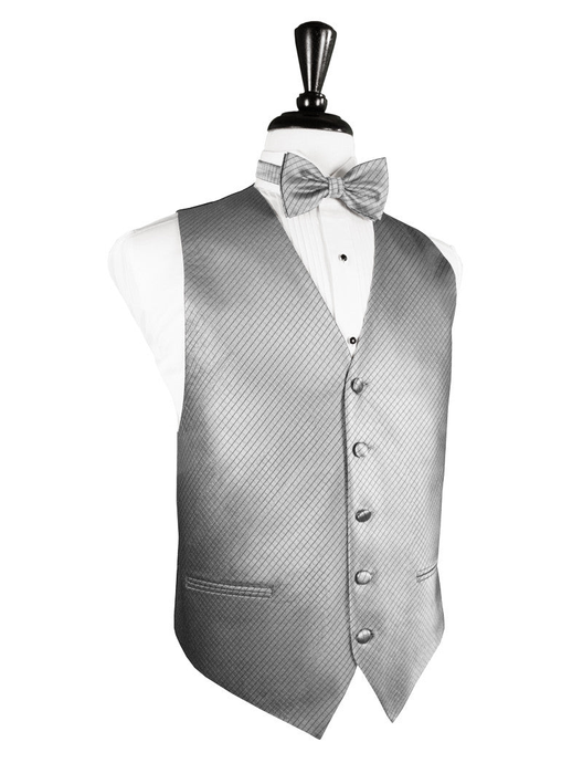 Silver Palermo Tuxedo Vest