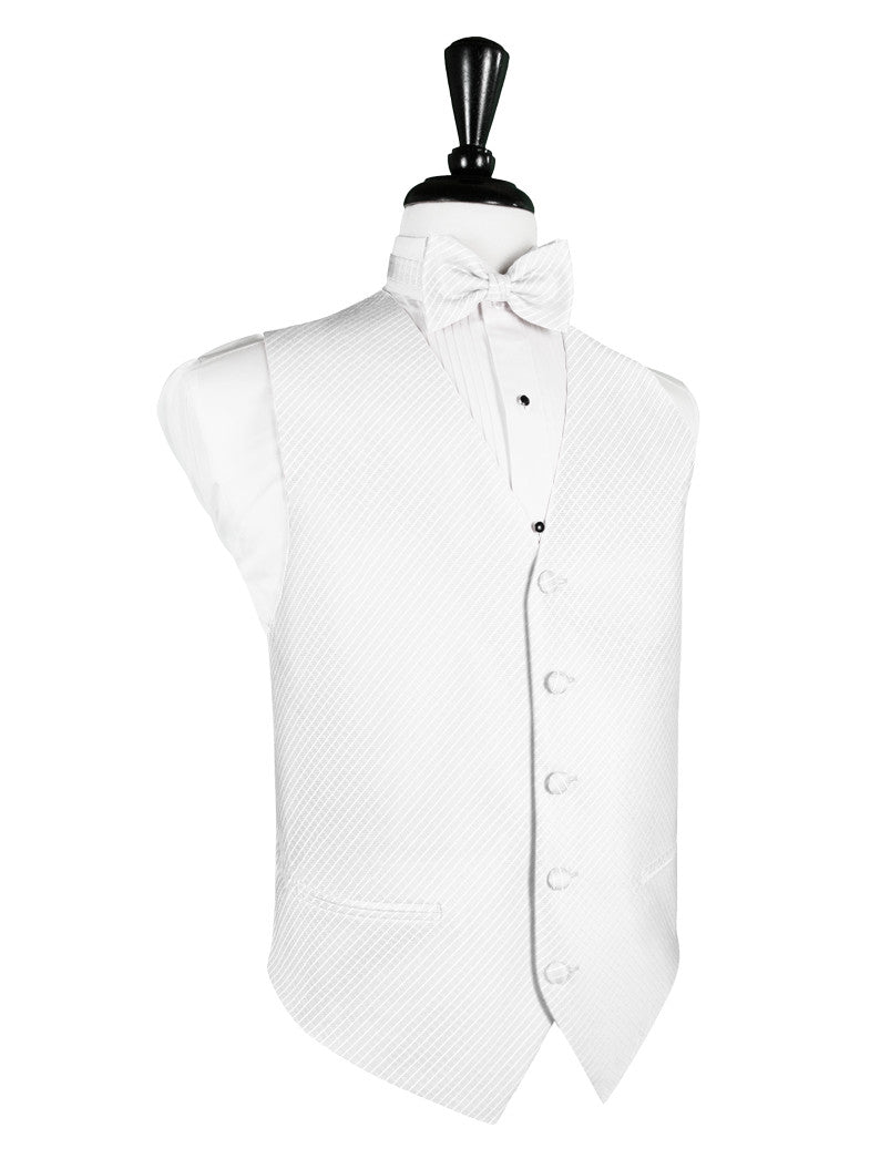 White Palermo Tuxedo Vest
