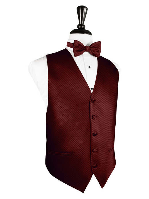 Wine Palermo Tuxedo Vest