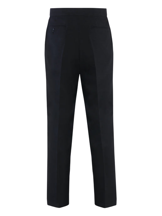 Mens Flat Front White Tuxedo Pants Adjustable Waist with Narrow Satin  Stripe  Blog BeautyClass