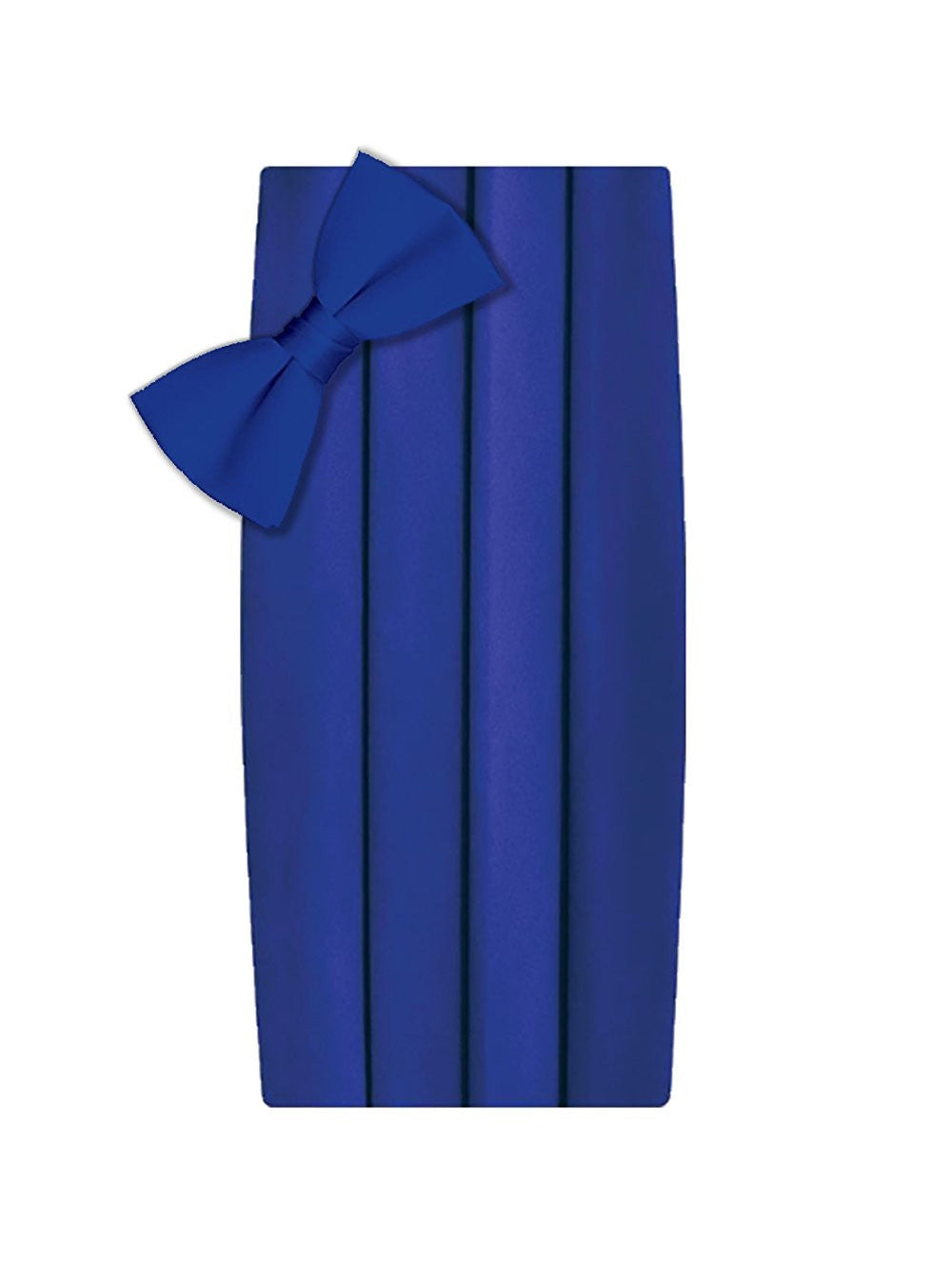 Poly/Satin Cummerbund and Bow Tie Set - Royal Blue