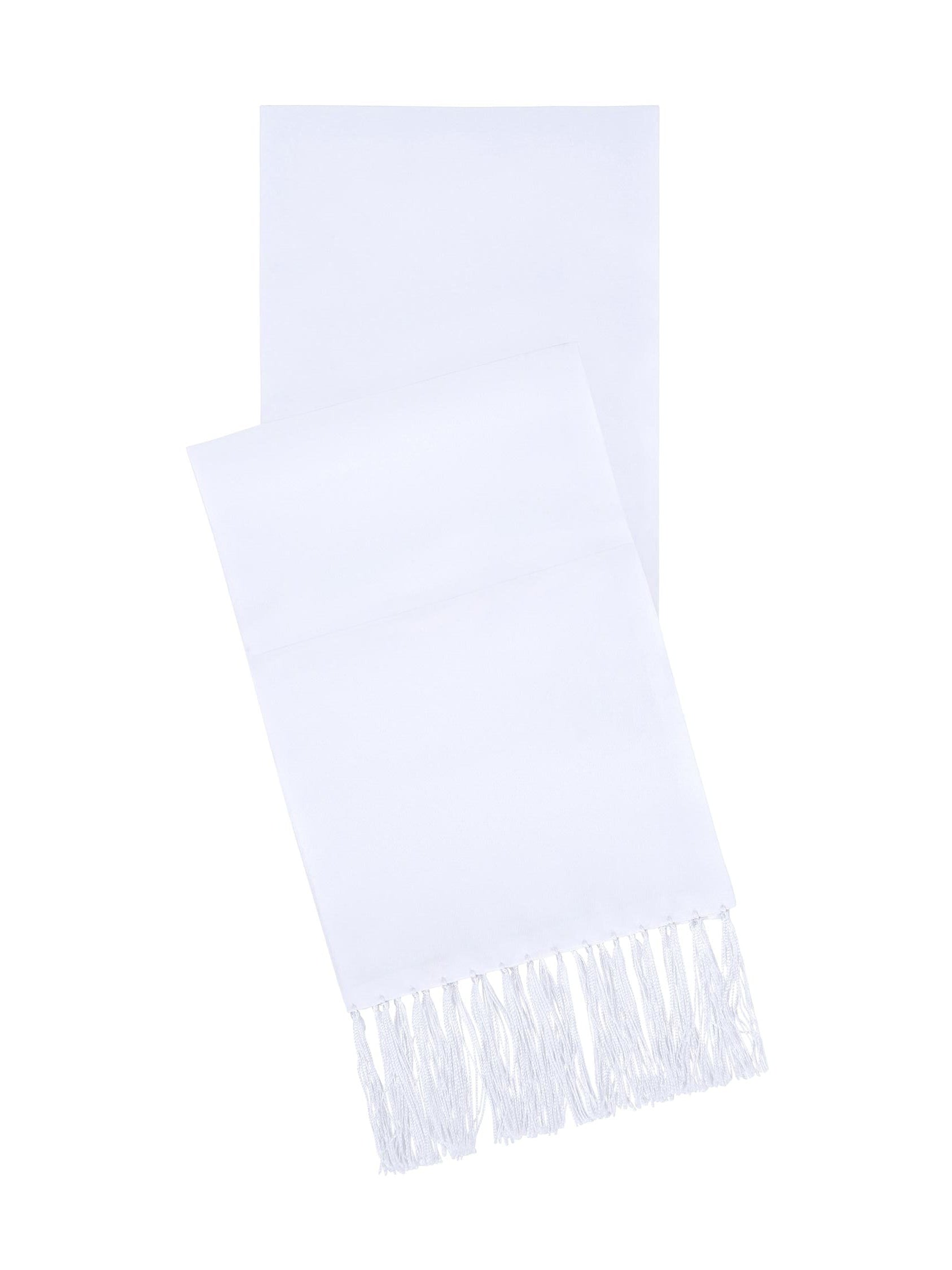 S.H. Churchill & Co. Men's White Formal Satin Scarf – Fine Tuxedos